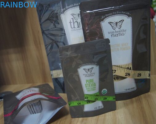 Sachets en matière plastique de Doypack de sucre différent de saveur d'ANIMAL FAMILIER/PE empaquetant avec la tirette