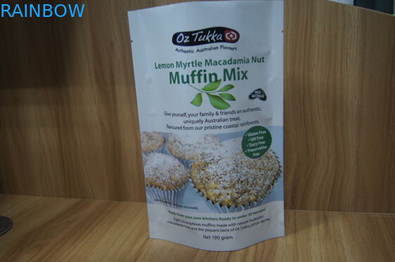 Tenez la poudre en plastique de protéine/le zip-lock fait sur commande de sac emballage de sucre/édulcorant