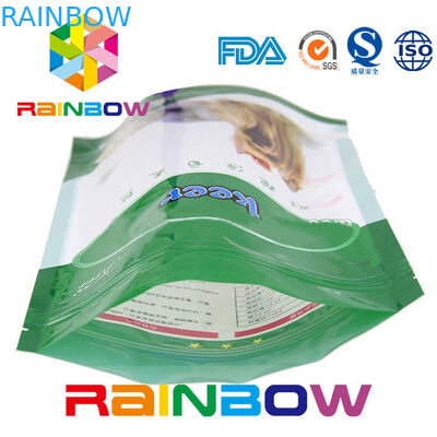 Déjouez tiennent la poche d'aliment pour animaux familiers avec la tirette, festins en plastique du chien 500g empaquetant le sac