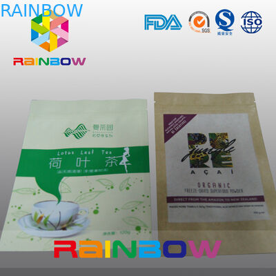 Sac adapté aux besoins du client imprimé d'emballage alimentaire de Doypack de tirette de sacs en papier