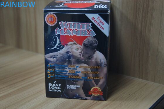 Boîtes de boîte de papier d'affichage de pilules d'amélioration de sexe et de panthère noire de cartes