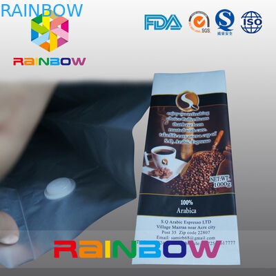 Sachets en matière plastique adaptés aux besoins du client empaquetant la valve de décarburation pour l'emballage de sac de café