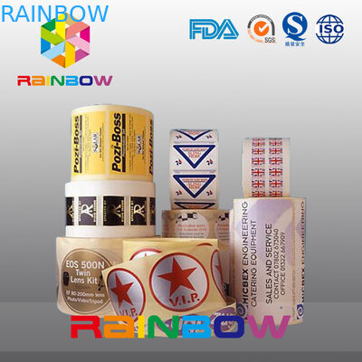 Les labels auto-adhésifs de douille de rétrécissement en verre de vin ont imprimé les autocollants et la bouteille de vin Lables