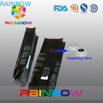 Poche de café de papier d'aluminium de conception/sac de café adaptés aux besoins du client gousset 5lb de côté avec la valve