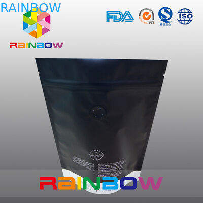 Les sacs inférieurs en plastique de gousset/tiennent le sac avec le zip-lock et la fenêtre pour le haricot de cafè moulu