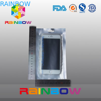 Emballage statique de téléphone de sac de fenêtre claire de police anti avec un trou de coup