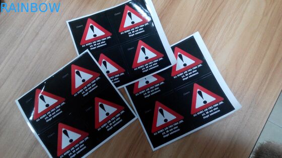 Le papier auto-adhésif fait sur commande a stratifié le danger/les labels panneau d'avertissement pour les substances illégales