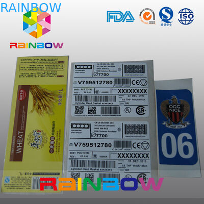 Labels exprès adaptés aux besoins du client/labels de douille rétrécissement d'autocollant pour le sac, boîte, carte