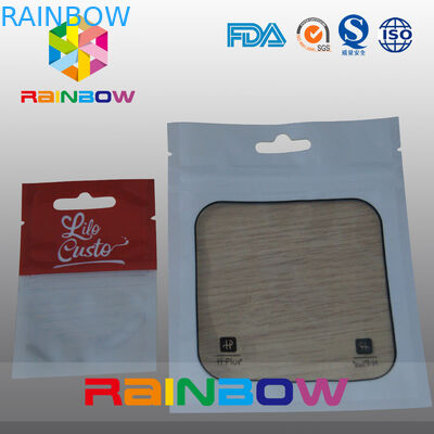 Sachets en matière plastique de sac zip-lock de Mylar empaquetant avec la fenêtre transparente pour des marchandises