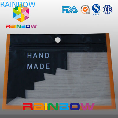 Sachets en matière plastique de sac zip-lock de Mylar empaquetant avec la fenêtre transparente pour des marchandises