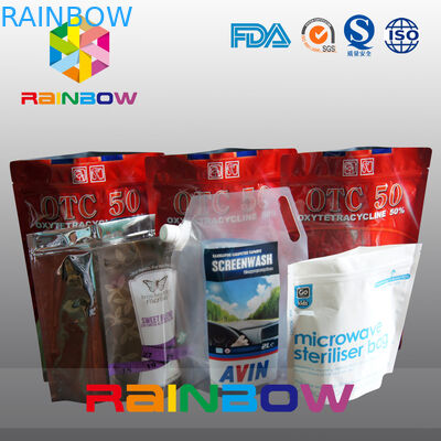 Tenez la poche d'aliment pour animaux familiers avec la tirette/sac animal en plastique de nourriture de Tukey de catégorie comestible