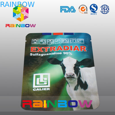 La vache laitière de poche d'aliment pour animaux familiers de papier d'aluminium tiennent l'emballage alimentaire