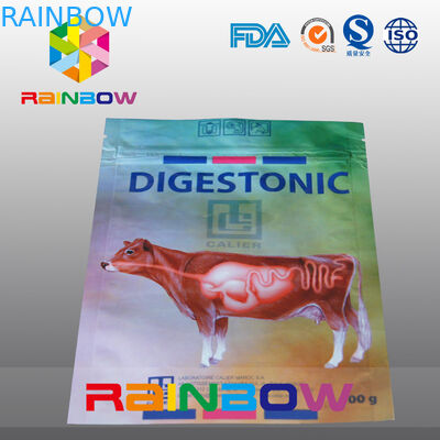 poche d'aliment pour animaux familiers de sac d'emballage alimentaire de l'animal familier 100g/vache avec le logo fait sur commande imprimée