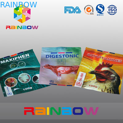 poche d'aliment pour animaux familiers de sac d'emballage alimentaire de l'animal familier 100g/vache avec le logo fait sur commande imprimée