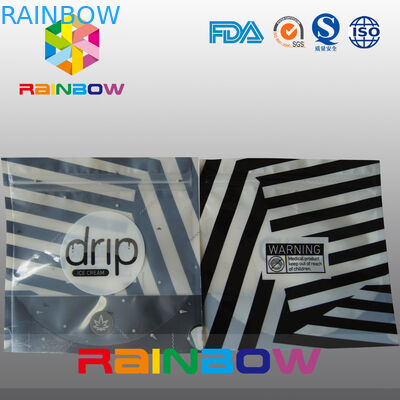 Les rayures de zèbre tiennent le sac d'égouttement de Noni, poche composée élégante de Mylar