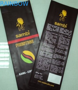 Emballage latéral de poche d'aluminium de poche de stockage de café de papier d'aluminium de gousset avec la valve