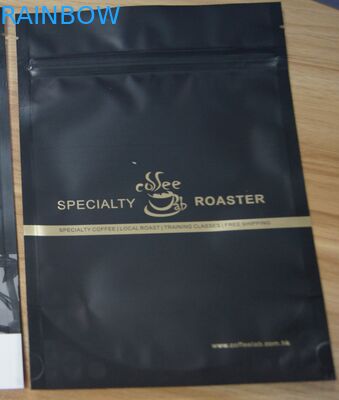 Les sachets en matière plastique de Matt de preuve de Mouisture empaquetant la poche de café de papier d'aluminium tiennent le type