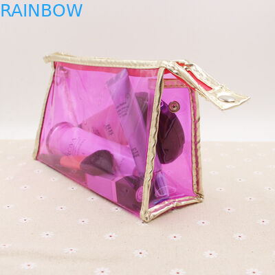 La gravure imprimant le cosmétique clair portent le sac Reclosure et réutilisable