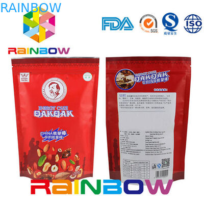 classique argenté mat de Sambi de sac de papier aluminium de gousset du côté 400g pour le grain de café