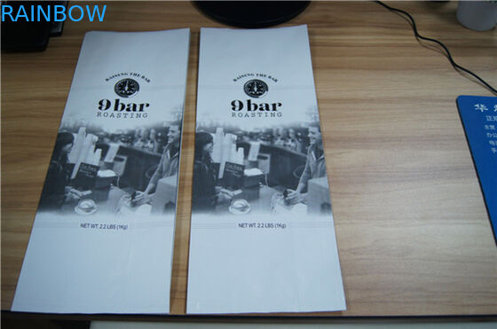 Sacs de café de empaquetage de papier d'aluminium de gousset de Matt Mylar de sac inférieur de casse-croûte avec la valve