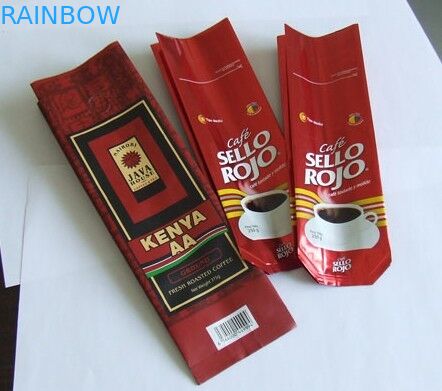 Concevez le sac en fonction du client de café d'aluminium avec une valve de dégazage de manière, vert/noir