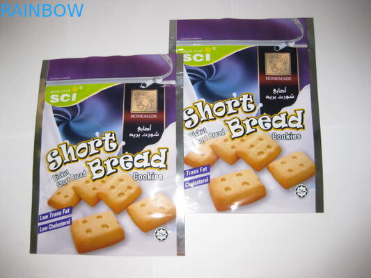 Sachets en matière plastique ouverts faciles empaquetant le sac de serrure de fermeture éclair de papier d'aluminium