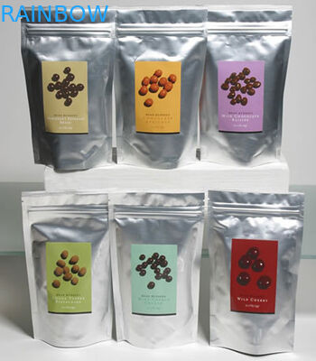 Sachets en matière plastique ouverts faciles empaquetant le sac de serrure de fermeture éclair de papier d'aluminium