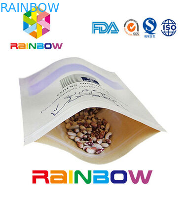 Le fond plat Brown a adapté les sacs en papier/sac de papier de métier avec la tirette