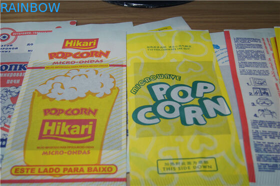 Dessus de sacs en papier adapté aux besoins du client par Brown de fond plat de catégorie comestible ouvert pour le casse-croûte