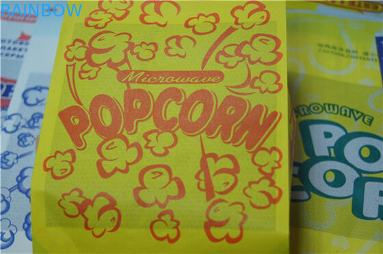 Dessus de sacs en papier adapté aux besoins du client par Brown de fond plat de catégorie comestible ouvert pour le casse-croûte