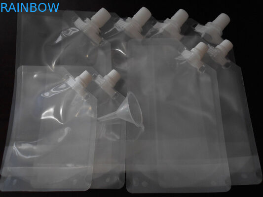 4oz 8oz 16oz 32oz PA/PE tiennent le sac transparent de bec pour l'emballage de vin