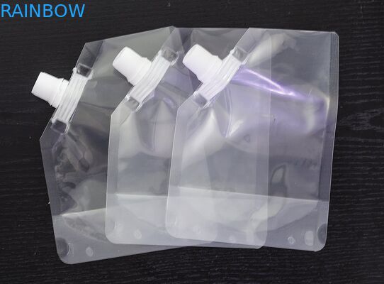 4oz 8oz 16oz 32oz PA/PE tiennent le sac transparent de bec pour l'emballage de vin