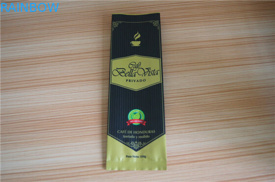 Sac d'emballage de joint de quadruple d'emballage de poche d'aluminium de gousset de côté de papier d'aluminium de Matt