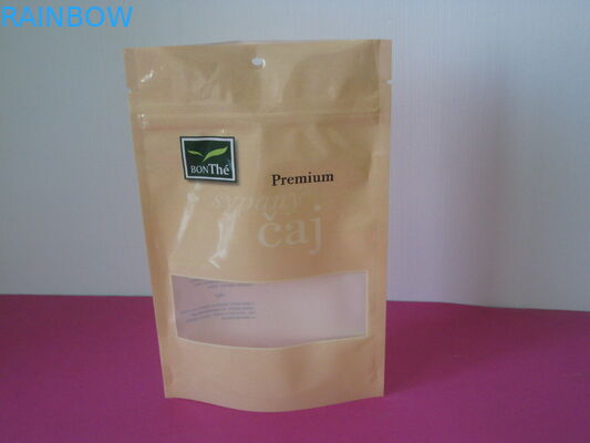 L'emballage recyclable de poche de papier d'aluminium stratifié tiennent la poche de Matt Mylar avec la fenêtre