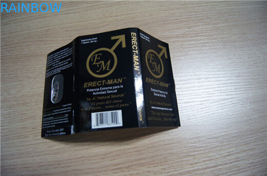 Carte de papier de la carte ERECT-MAN de boîte et de boursouflure de présentation d'emballage de pilule d'amélioration de sexe