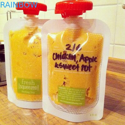 Poche liquide réutilisable de bec de nourriture de certification de FDA avec étanche