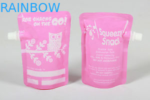 Poche liquide réutilisable de bec de nourriture de certification de FDA avec étanche