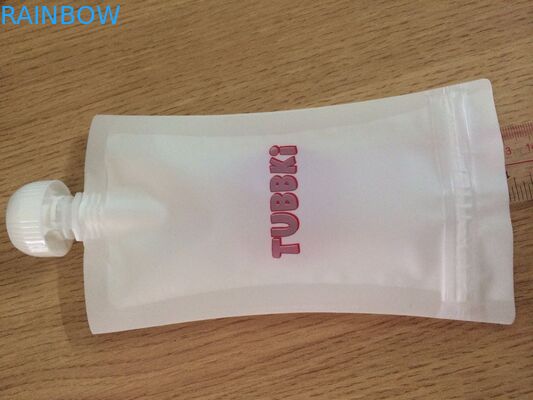 Poches réutilisables étanches d'aliment pour bébé avec la double tirette inférieure