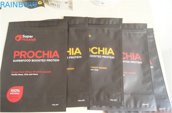 L'impression adaptée aux besoins du client tiennent le sac d'emballage de poche d'aluminium pour la poudre de protéine