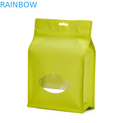 Les sacs d'emballage de thé de papier d'emballage tiennent les sacs en aluminium de conditionnement en plastique avec le zip-lock