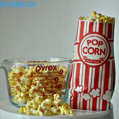 Sacs en papier du Roi Paper Popcorn Bags Customized de carnaval paquet de 1 once de rouge et de blanc