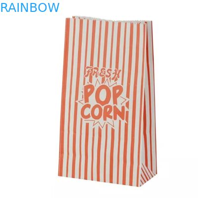 Sacs en papier du Roi Paper Popcorn Bags Customized de carnaval paquet de 1 once de rouge et de blanc
