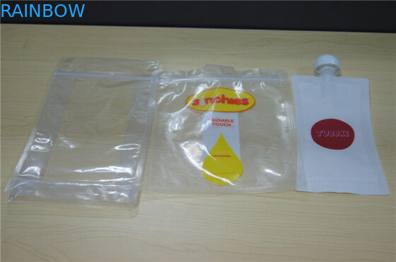 L'empaquetage fermenté organique approuvé par le FDA de boissons du miel 500ml tiennent le sac de bec