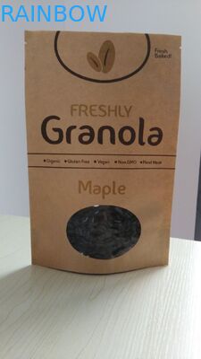 Les sacs en papier adaptés aux besoins du client recyclables tiennent l'OEM de sac de papier de Brown emballage