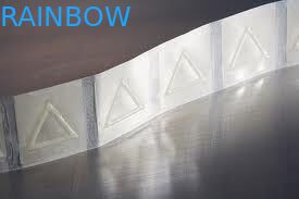la douille de rétrécissement de triangle de diamètre de 25mm marque les autocollants transparents/étiquettes de mise en garde tactiles