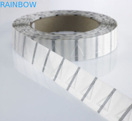 la douille de rétrécissement de triangle de diamètre de 25mm marque les autocollants transparents/étiquettes de mise en garde tactiles