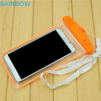 Universel sac imperméable de téléphone de PVC de 5,5 pouces pour Iphone 6s 6 plus, rose/Oragne/bleu