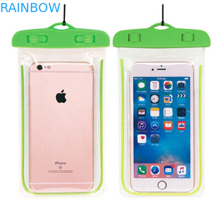 Sachets en matière plastique faits sur commande empaquetant le sac imperméable de poche de téléphone de PVC