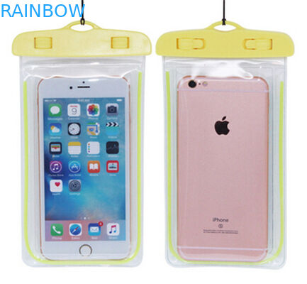 Sachets en matière plastique faits sur commande empaquetant le sac imperméable de poche de téléphone de PVC