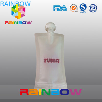 Emballage de poche de bec de poche d'aliment pour bébé de catégorie comestible avec le bec supérieur et la tirette durable